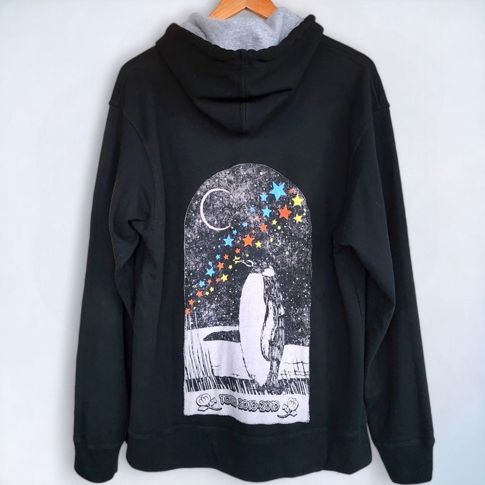 SOLD Fleetwood Mac | Custom Upcycled Champion Hoodie Black Reworked Mens L